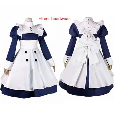 Black Butler Mey Rin Cosplay Uniforms Maid Dress Costume Custom Any Size • $49