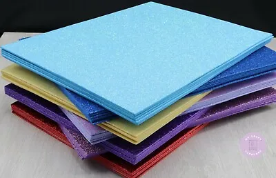 Glitter Fabric Foam Sheet A4 Size - Great For Crafts - 7 COLOURS AVAILABLE • £2.49