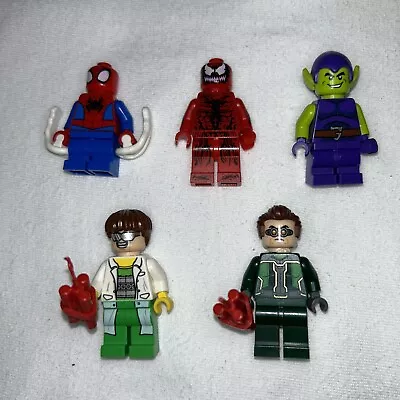 Marvel Spiderman Lego Minifigures Lot Of 5 #7 • £12.05