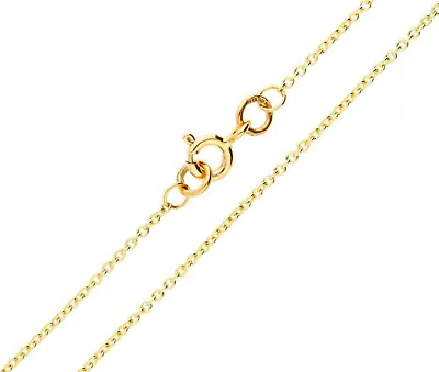 £24 • Buy 9ct Yellow Gold Trace Chain 16 And 18 Inches - SOLID 9K GOLD