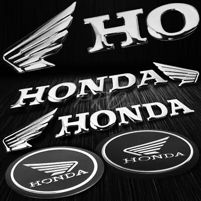 6.25  Vinyl Wing Logo&Letter Emblem+2.125  Fairing Tank Sticker For Honda Chrome • $23.77