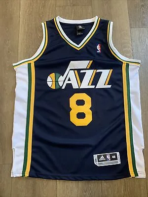 Utah Jazz Deron Williams Basketball Vintage Adidas Jersey Mens/Adult 48 • $69.99