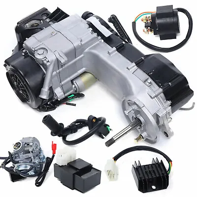 GY6 Single Cylinder Long Case 4-Stroke Scooter Complete Engine Motor CVT 150CC • $293.55