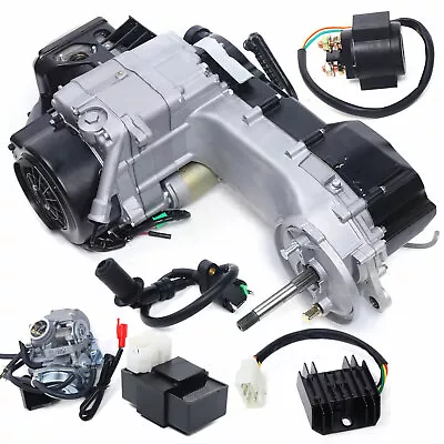 Long Case 150CC GY6 Single Cylinder 4-Stroke Scooter Complete Engine Motor CVT • $293.55