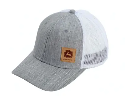 £21.99 • Buy  Genuine John Deere Adults Grey & White Logo Mesh Trucker Back Baseball Cap Hat