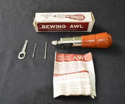 VTG C. A. Myers Sewing AWL Leather Craft / RepairTool Set Complete W/boxmanual • $29.99