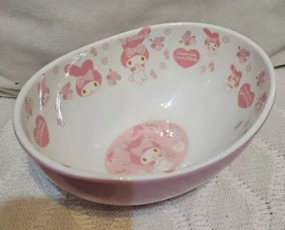 Sanrio My Melody Large Rice Bowl Or Cereal Bowl Melamine Pink • £7