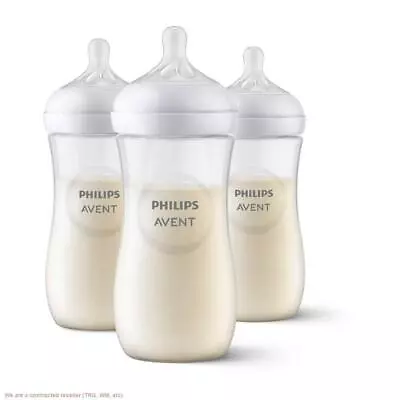 Philips Avent Natural Baby Bottle With Natural Response Nipple - Clear - 11oz • $22.99