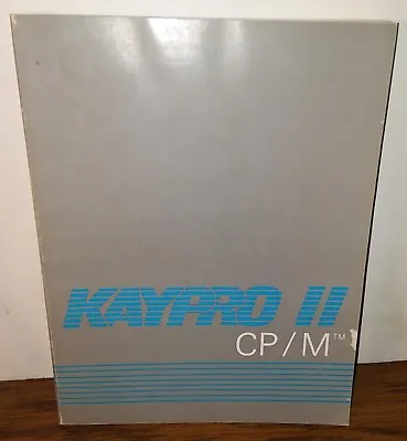 KayPro II Micro Computer Original CP/M Disk Operating System Manual 1978 Vintage • $149.95