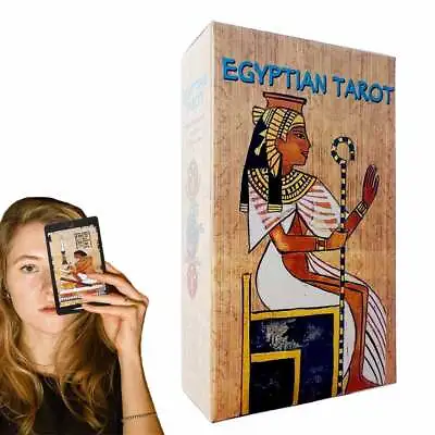 New Egyptian Tarot Cards For Beginners Classic Traditional Tarot With Box Gift • £8.29