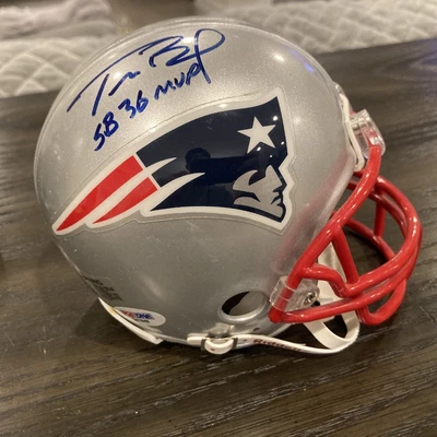 $287 • Buy Tom Brady Autographed Signed New England Patriots Mini Helmet PSA / DNA D41948