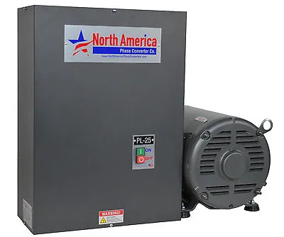 Rotary Phase Converter PL-25 Pro-Line 25HP  - Built-In Starter Made In USA • $2469