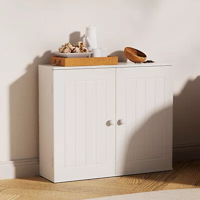 Bathroom Storage Shelf Free Standing Cabinet Cupboard Wall/Under Sink Cabinet • £21.01