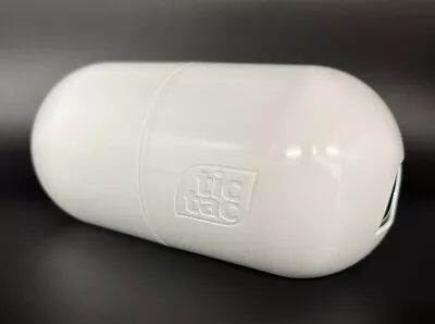 Vintage Tic Tac Display White Green Plastic Pod Pill Shaped Container Advertise • $49.99