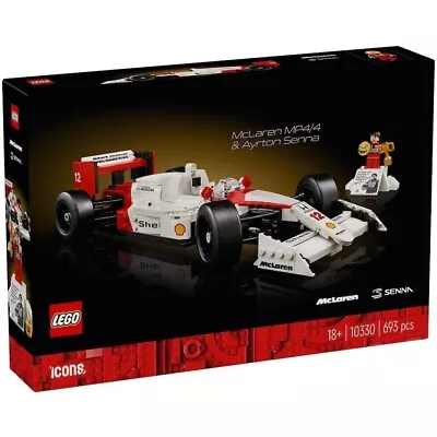 1 X Lego 10330 Icons Mclaren MP4/4 Ayrton Senna Formula 1 Car New In Sealed Box • $90.04