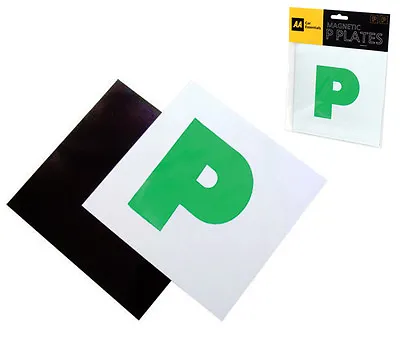 Aa L Plates Magnetic Fully Secure Green New Driver P Plates Just Passed Car • £3.85