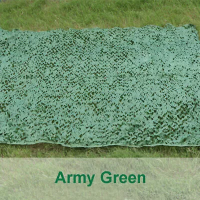 Woodland Leaves Military Camouflage Net Hunting Shooting Camo W/ String Netting • $18.01