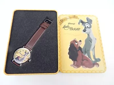 1G Disney Lady And The Tramp 50th Anniversary Watch Collectible W/ Tin 2005 • $49.99