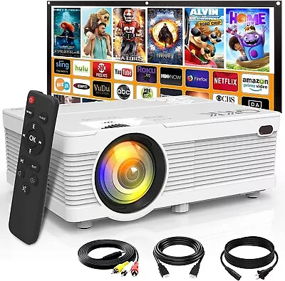 Mini Projector Latest Upgraded Home Projector Full HD 1080P And 200  Display Su • $55