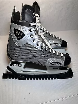 Men's  CCM 2.0 LT Externo-Skel Hockey Ice Skates Black Gray Silver - Size 12 • $46.74