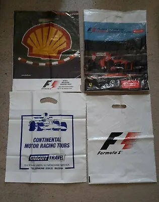 4 X F1 / MOTOR RACING CARRIER BAGS  • £4.99