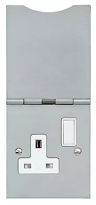 £9.99 • Buy MK  1 G Switched Under Floor Plug Socket Spring Loaded Cover Aluminium 740 ALM