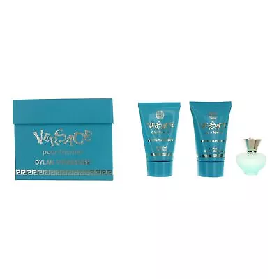 Versace Dylan Turquoise By Versace 3 Piece Miniature Gift Set Women • $17.65