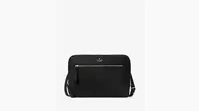 Kate Spade NY Chelsea Laptop Sleeve With Strap Nylon Crossbody Bag 15  Black • $193.56