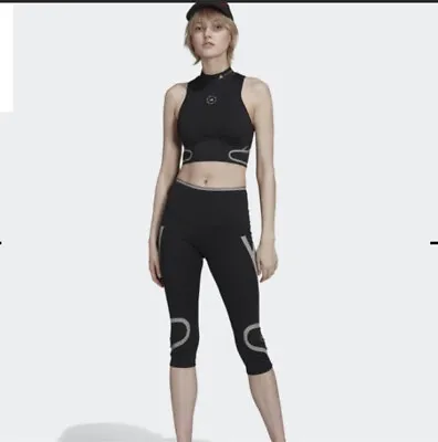 Adidas By Stella McCartney True Pace Heat.rdy Black Tights Size XS New • $60