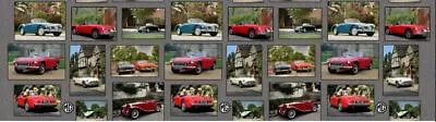 11.75  X 44  Panel Vintage Old Antique Cars Retro MG Cotton Fabric Panel D375.47 • $4.23