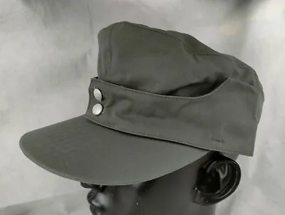 WWII GERMAN ARMY HEER EM HBT 1943 M43 FIELD CAP Made Of Cotton Twill  SIZE L • $15.92