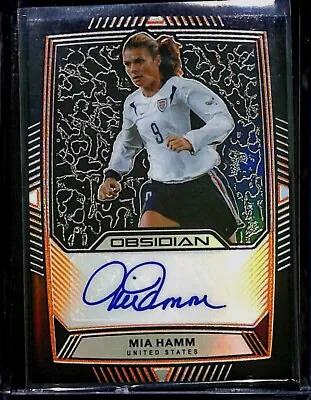 2019-20 Panini Obsidian Soccer Autograph #OB-MIA Mia Hamm No 12 Of 50 • $249.99