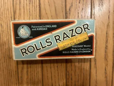 Rolls Razor Vintage VISCOUNT Model - Made In England With Box 1957 • $35