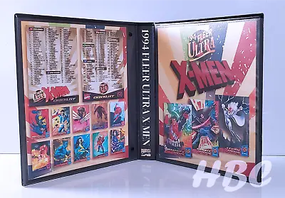 Custom Graphics 1994 MARVEL FLEER ULTRA X-MEN Trading Card Inserts With Binder • $37.99