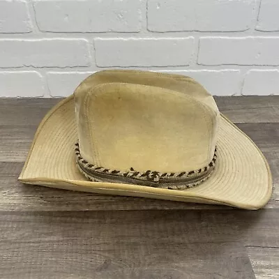 Vintage Longhorn Cowboy Western Hat M 6 3/4-6 7/8 • $34.99