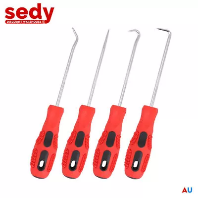 4 Pcs Pick And Hook Set O Ring Seal Remover Extra Long Car Automotive Mechanic • $6.99