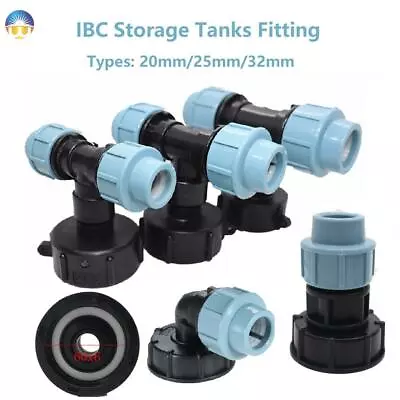 20mm 25mm 32mm IBC Tank Reducing Adapter Elbow / Straight /Three-way Type Outlet • £7.99