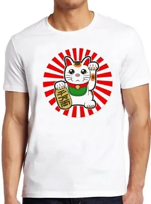 Maneki-Neko Japanese Lucky Cat Chinese Cool Gift Tee T Shirt M253 • £6.35