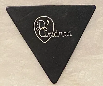 Vintage Guitar Picks- 1950’s D'Andrea-355 Triangle Black-w/White- Joe Macey Pick • $29.99