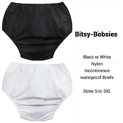 £11.99 • Buy Mylesta Ladies Mens Unisex Nylon Incontinence Waterproof Briefs Pants S-XXL