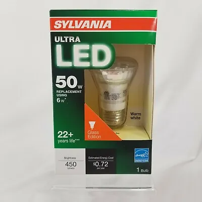 $19.99 • Buy Sylvania Ultra 50 Watt PAR16 LED Flood Light Medium Base Glass Edition New