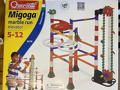 Quercetti 150 Piece Migoga Marble Run With Elevator  Track Set • £28.95