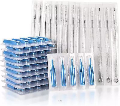 Tattoo Needles And Tips Set 100pcs Disposable Mixed Tattoo Needles And Assorted • £17.48