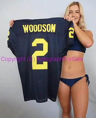 Charles Woodson Michigan Wolverines Stitched #2 Blue Game Cut Jersey BRAND NEW • $255.55