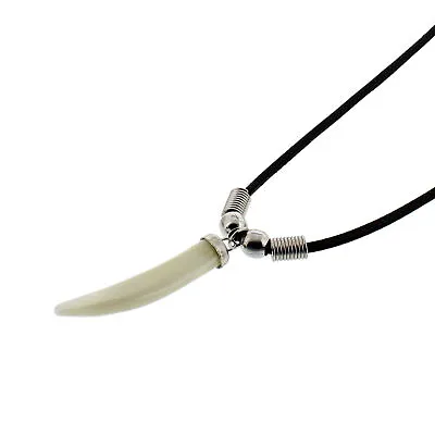 Zac's Alter Ego Imitation Tusk/ Horn Of Plenty Pendant On Cord Necklace • £5.69