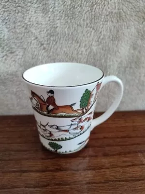 Vintage COALPORT  HUNTING SCENE TALL TAPERED MUGS  MADE IN ENGLAND  • £30