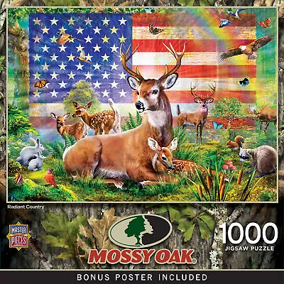 MasterPieces Mossy Oak - Radiant Country 1000 Piece Jigsaw Puzzle • $18.99