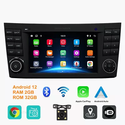 Head Unit Car Radio Stereo GPS Sat Nav For Mercedes Benz E Class W211 CLS W219 • £209.89