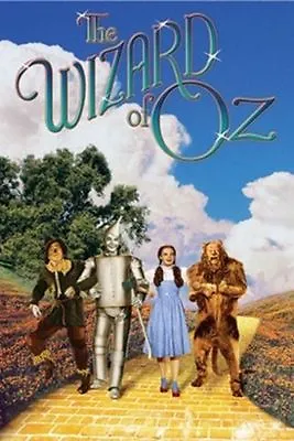 WIZARD OF OZ - YELLOW BRICK ROAD POSTER - 24x36 - MOVIE DOROTHY CAST 4545 • $12.50