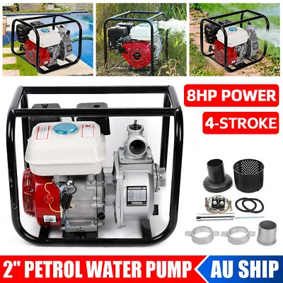 Water Pump Petrol 2Inch Fire Fighting High Flow Pressure 4-Stroke 210CC 210L/min • $199.99